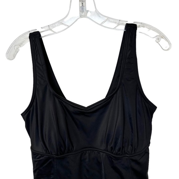 Lands End Womens One Piece Bathing Suit Black 16 - Picture 5 of 11